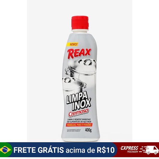 LIMPA INOX CREMOSO CONCENTRADO REAX 400G