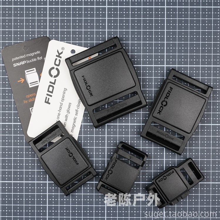 Estoque pronto FIDLOCK FIDLOCK Genuine SNAP BUCKLE Ímã Adsorção Nylon FIVELA Mochila FIVELA Magnética