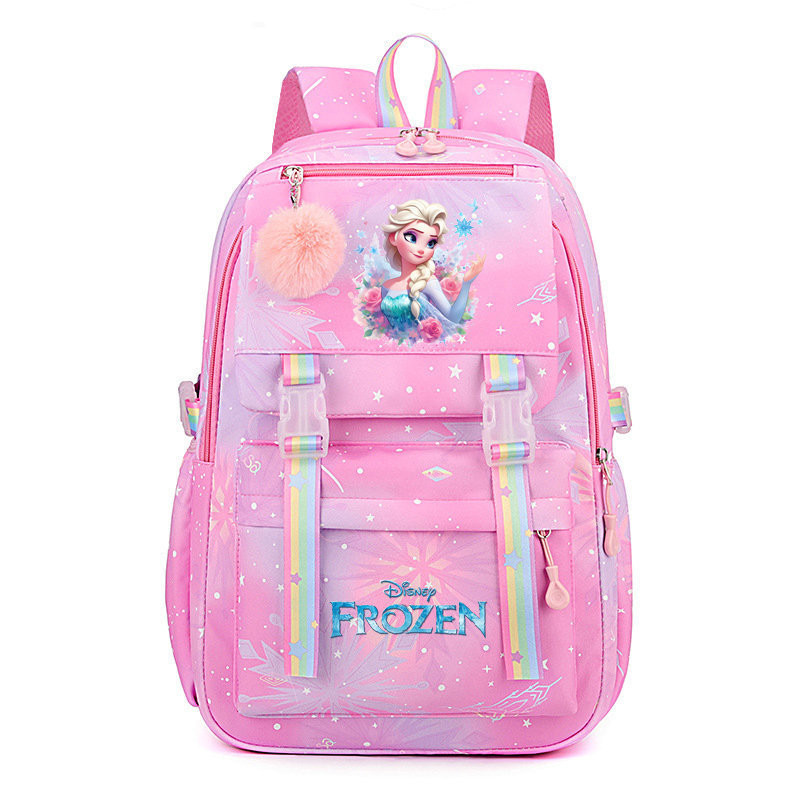 Cross-Border gelo princesa mercadoria saco de escola leve estudante mochila nova impermeável grande capacidade menina mo