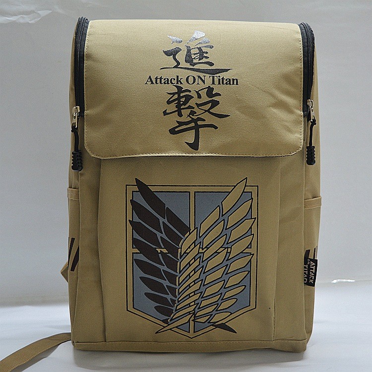 Anime mercadoria ataque em titã mochila capitão asas da liberdade mochila Cross-Border estudantes do ensino médio reduzi