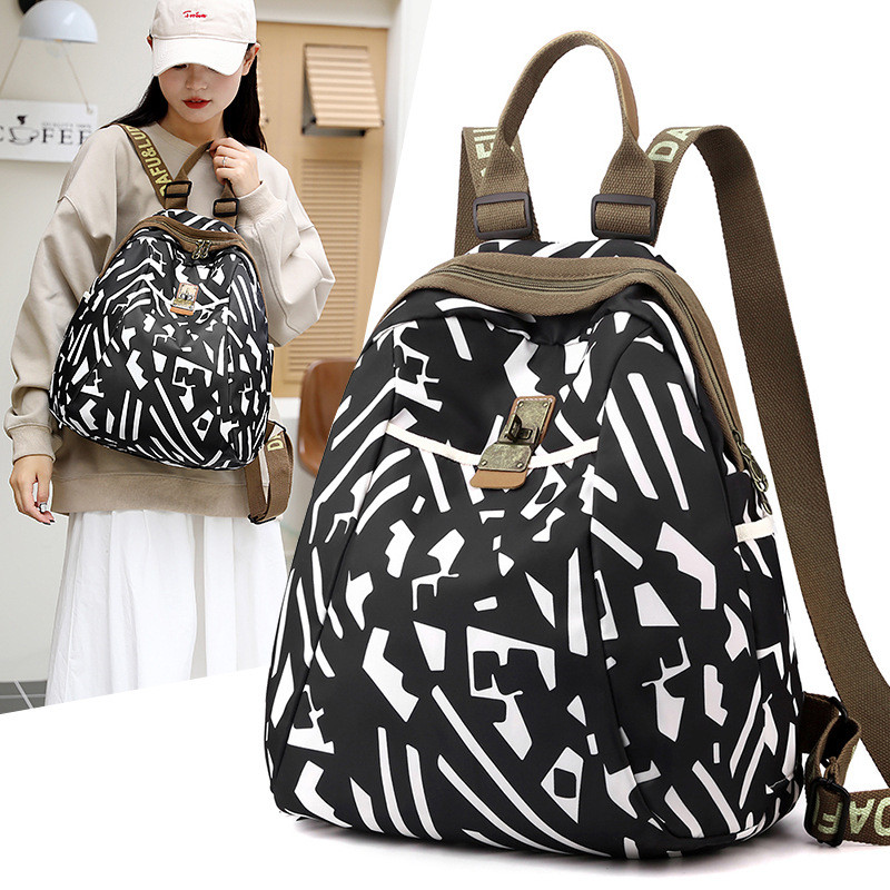 Cross-Border novo estilo mochila estilo étnico de um ombro portátil senhoras saco impermeável Oxford pano mochila de gra