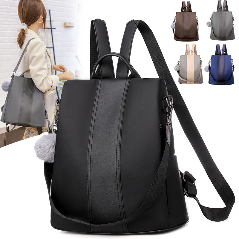 Nova mochila All-Match Cross-Border versão coreana náilon grande capacidade faculdade mochila lazer compras multifuncion