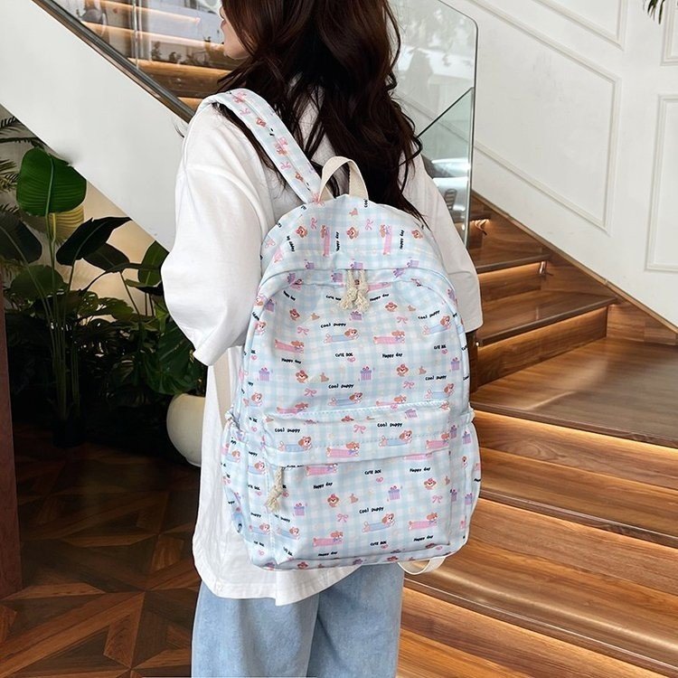 Nova Cross-Border Dachshund mochila estudante bonito gatinho saco de escola japonês simples expansão Ultra-leve mochila