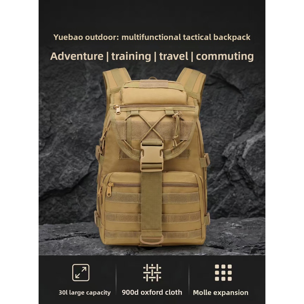 Cross-Border tático ao ar livre mochila multifuncional seta peixe caminhadas saco de viagem mochila camuflagem grande ca