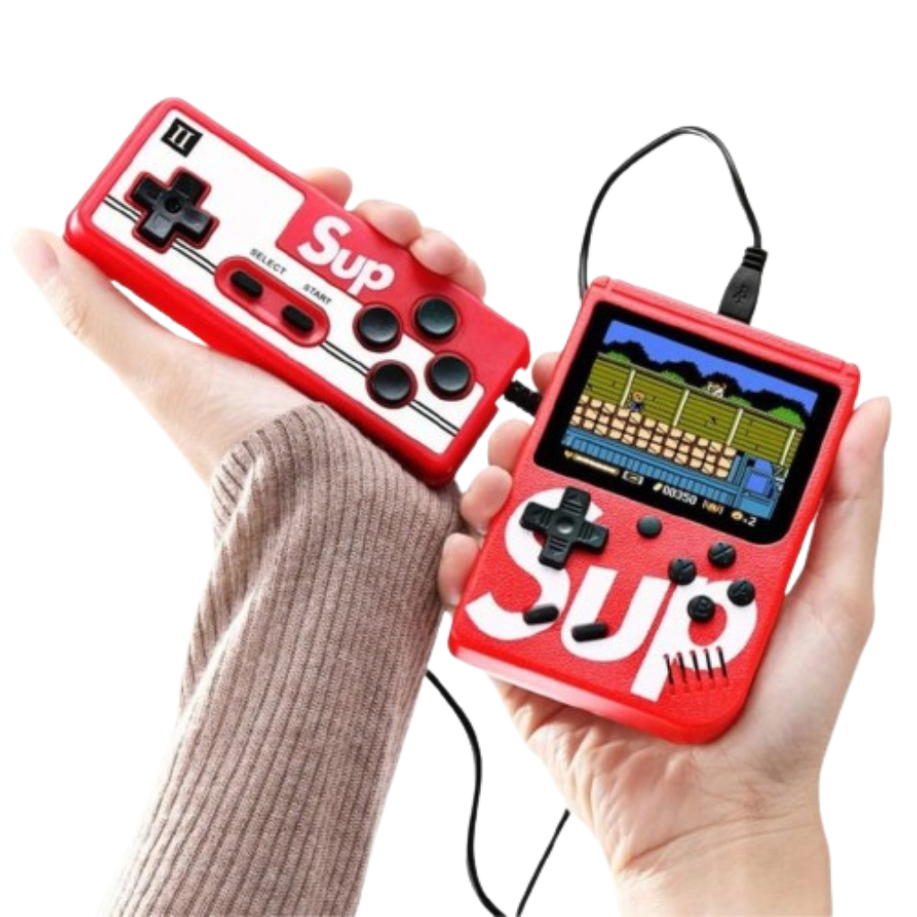 Mini Game Portátil Retrô 400 Jogos Clássicos Nintendo Tela Colorida Recarregável Com Controle