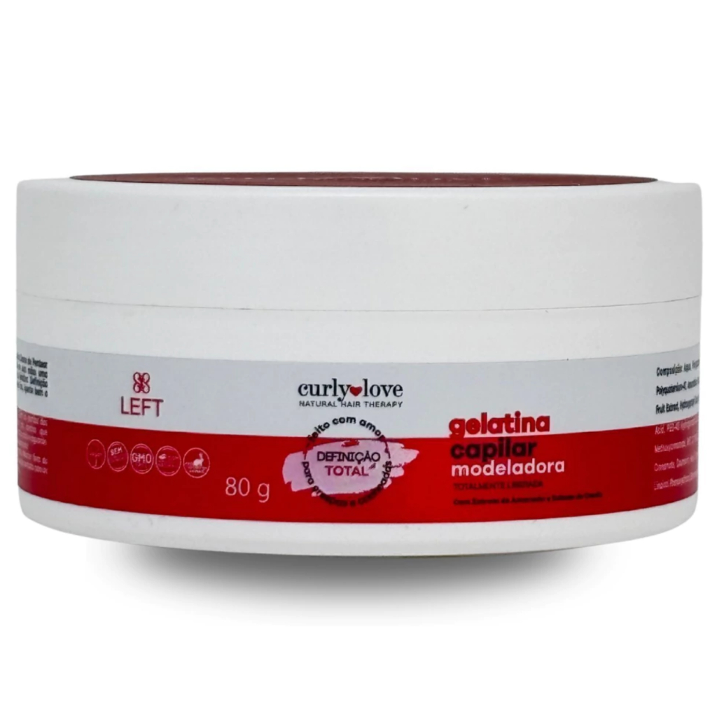 Gelatina Modeladora Definição Total Curly Love - Versão Mini 80g - Left