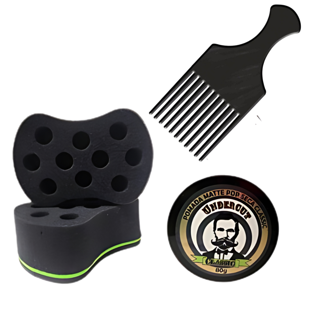 Nudred Mini M ou P + Pente Garfo plastico + Modeladora Mate Undercut 80g