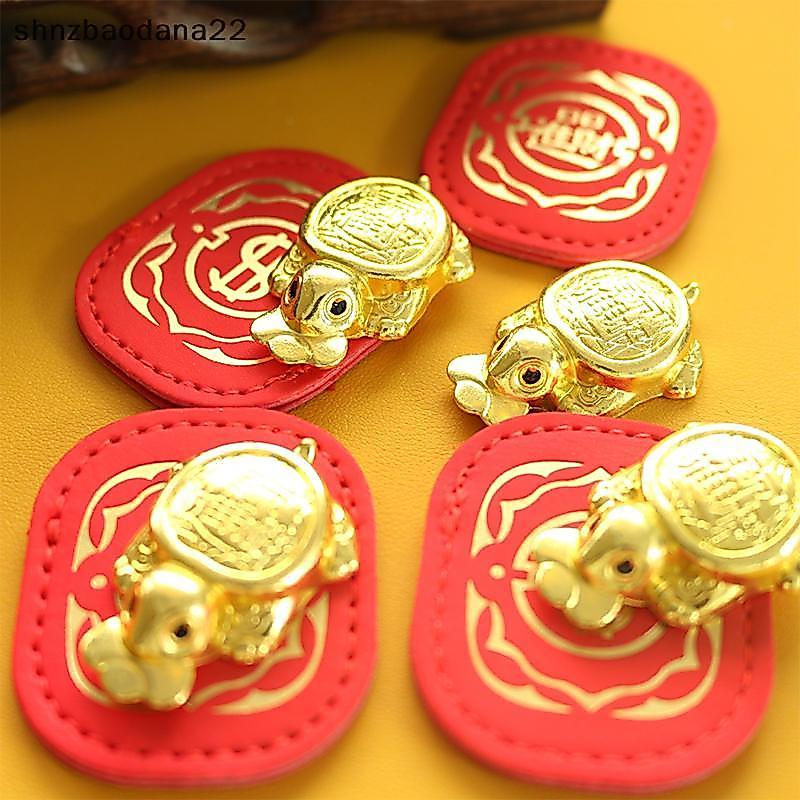 [Shnzd] Fengshui Luy Turtle Wallet Charm Money-Mordendo Ornaments Decoração Com 