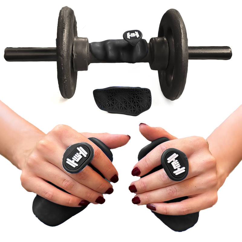 Par de Porta Luva Academia Musculação Feminina Masculina Protetor de Palma Preto Envio Já