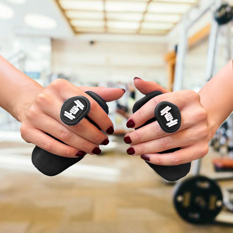 Porta Luva Academia Musculação Feminina Masculina Protetor de Palma Preto Envio Já