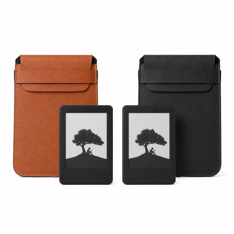 Par De Cases Capas Sleeves E-Reader Preto E Amarelo Palma 2 Go 7 Page Premium