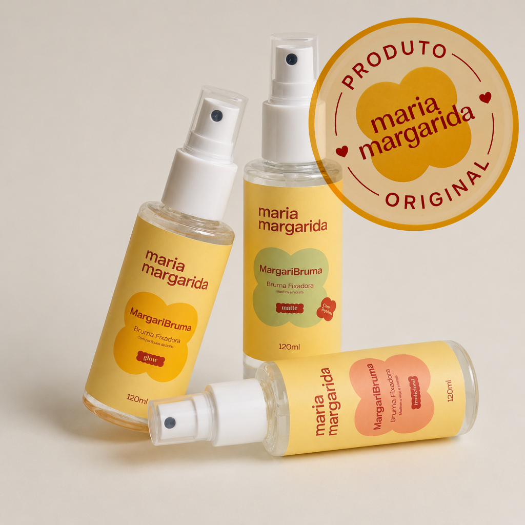 Bruma Fixadora MargariBruma Maria Margarida I Fixação de Maquiagem com Fácil Aplicação I Aspecto Natural