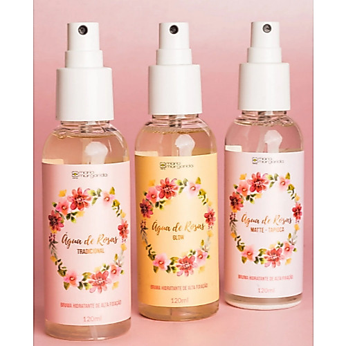 Maria Margarida - Bruma Agua de Rosas - Tradicional / Glow / Tapioca - 120ml