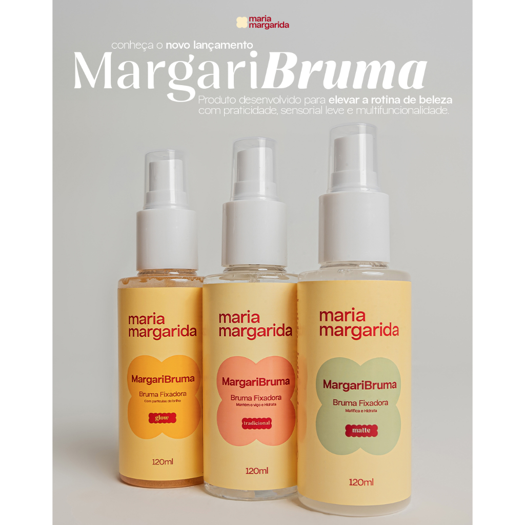 Bruma Fixadora de Maquiagem Margaribruma Maria Margarida