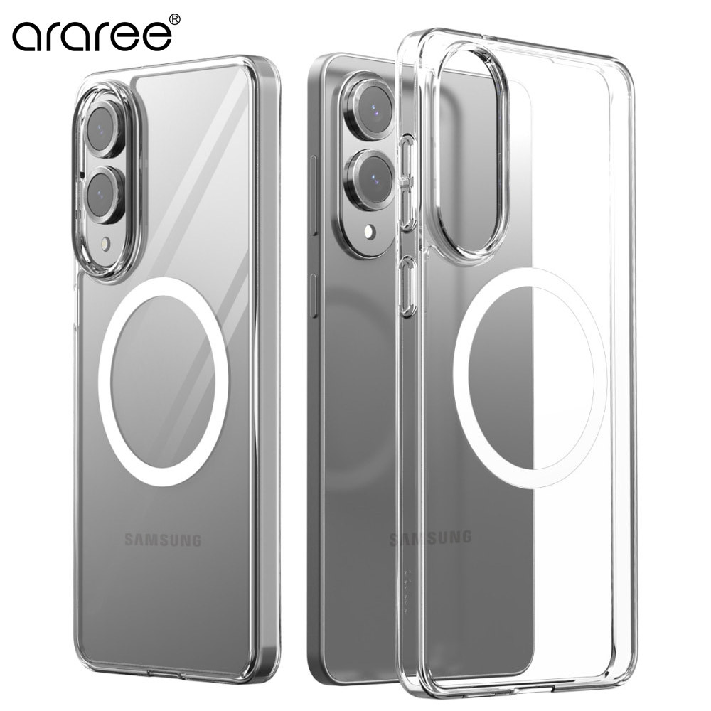 Araree Korea S25 EDGE DUPLE M CLEAR Magnetic TPU PC Case Qi2 Charging Support