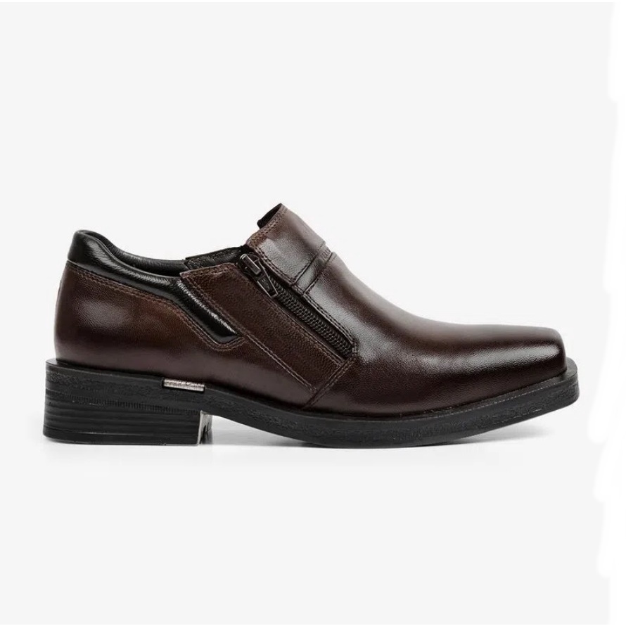 SAPATO FERRACINI SOCIAL MASCULINO COURO URBAN WAY MARROM ESCURO 24H