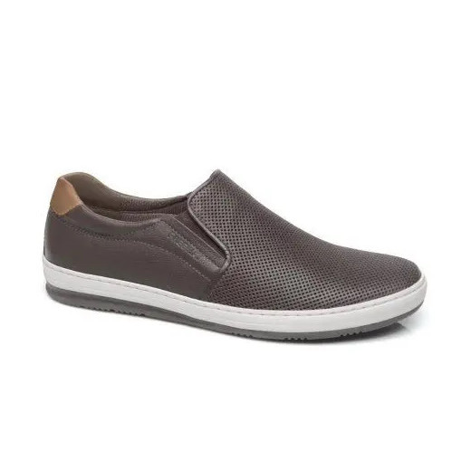 Tênis Masculino Free Way Input Couro Slip On 3249