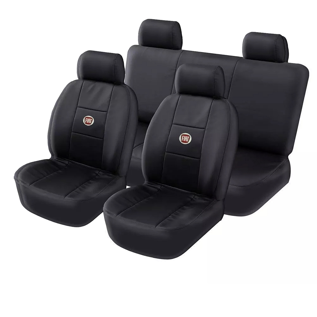 Capa Banco De  Couro Uno 2012 Way 1.4 8v Flex 4p Preto