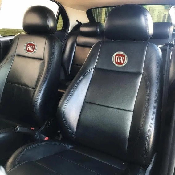 Capa Banco Carro 100% Couro Fiat Uno Fire Way 4p 4 Portas