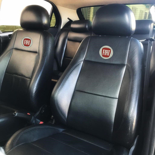 Capa Banco Carro 100% Couro Fiat Uno Fire Way 4p 4 Portas