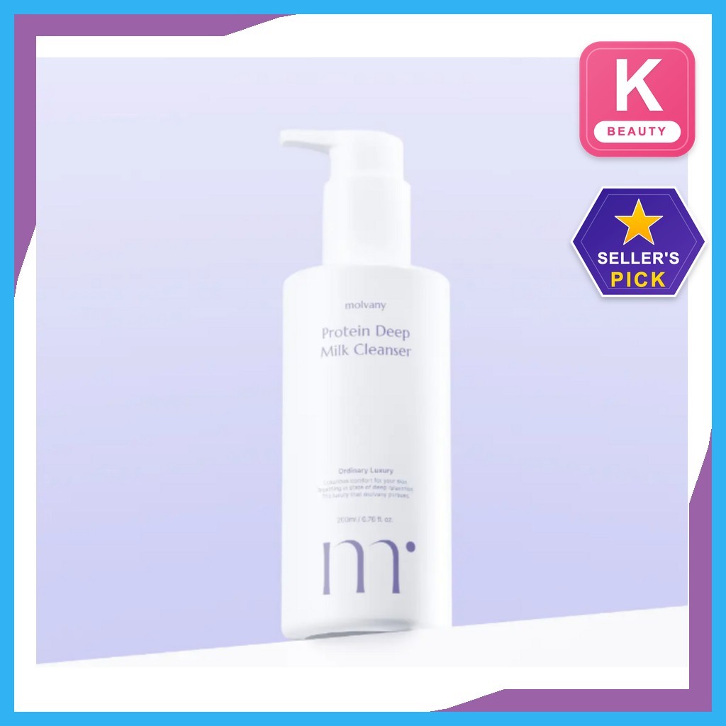 [Molvany] Limpador De Leite Profundo Proteico 200ml 1 Unidade/Facial Coreano