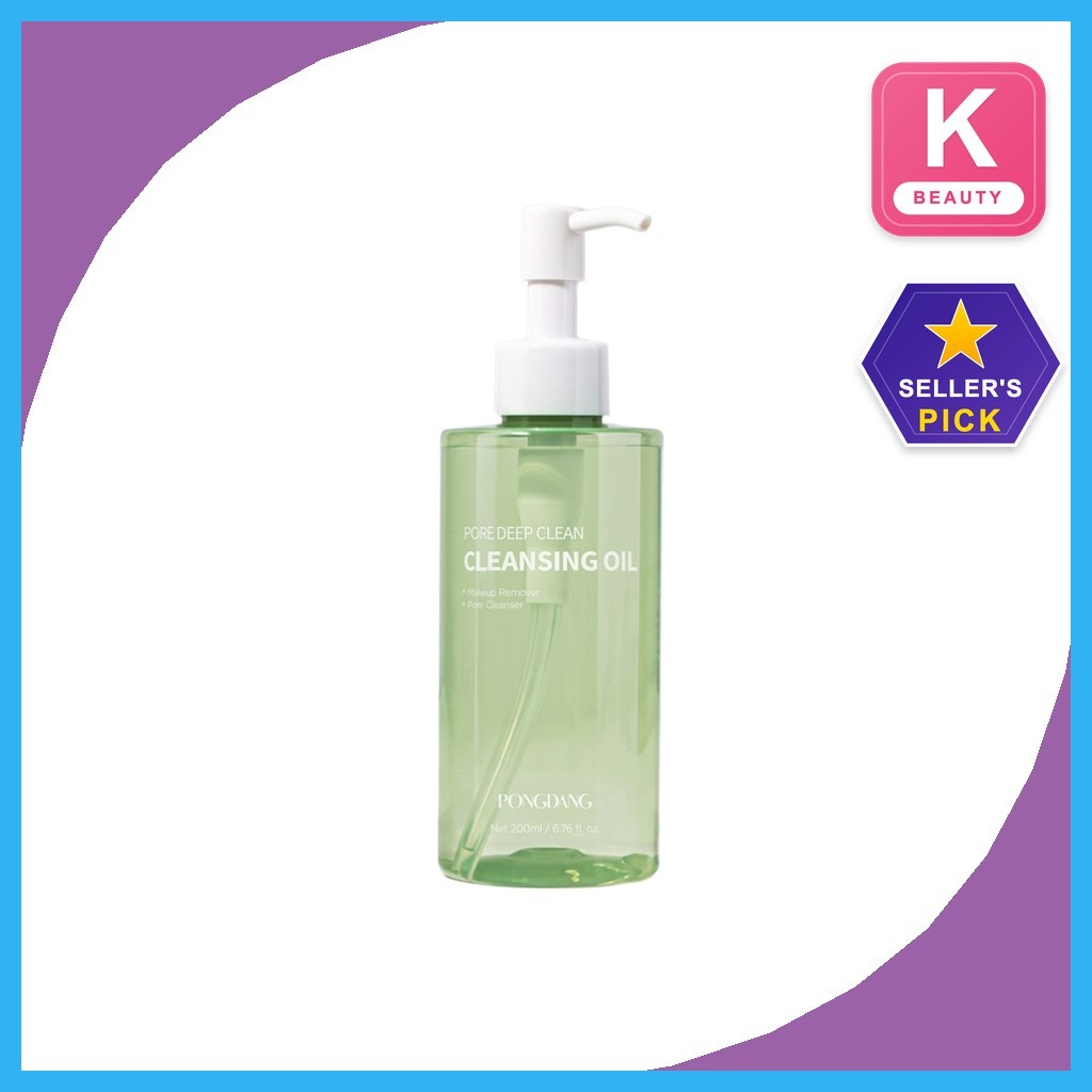 [pongdang] Óleo De Limpeza Profunda Poro 200ml 1 Unidade/Limpador Facial Coreano