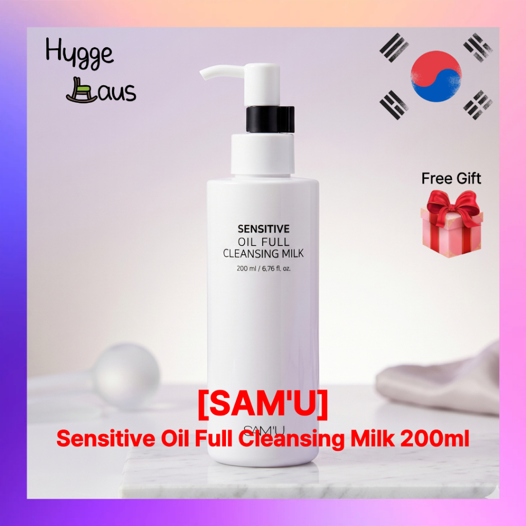 SAM'U Óleo Sensível Leite De Limpeza Completa 200ml Removedor De Maquiagem Suave Profunda Limpador Hidratante