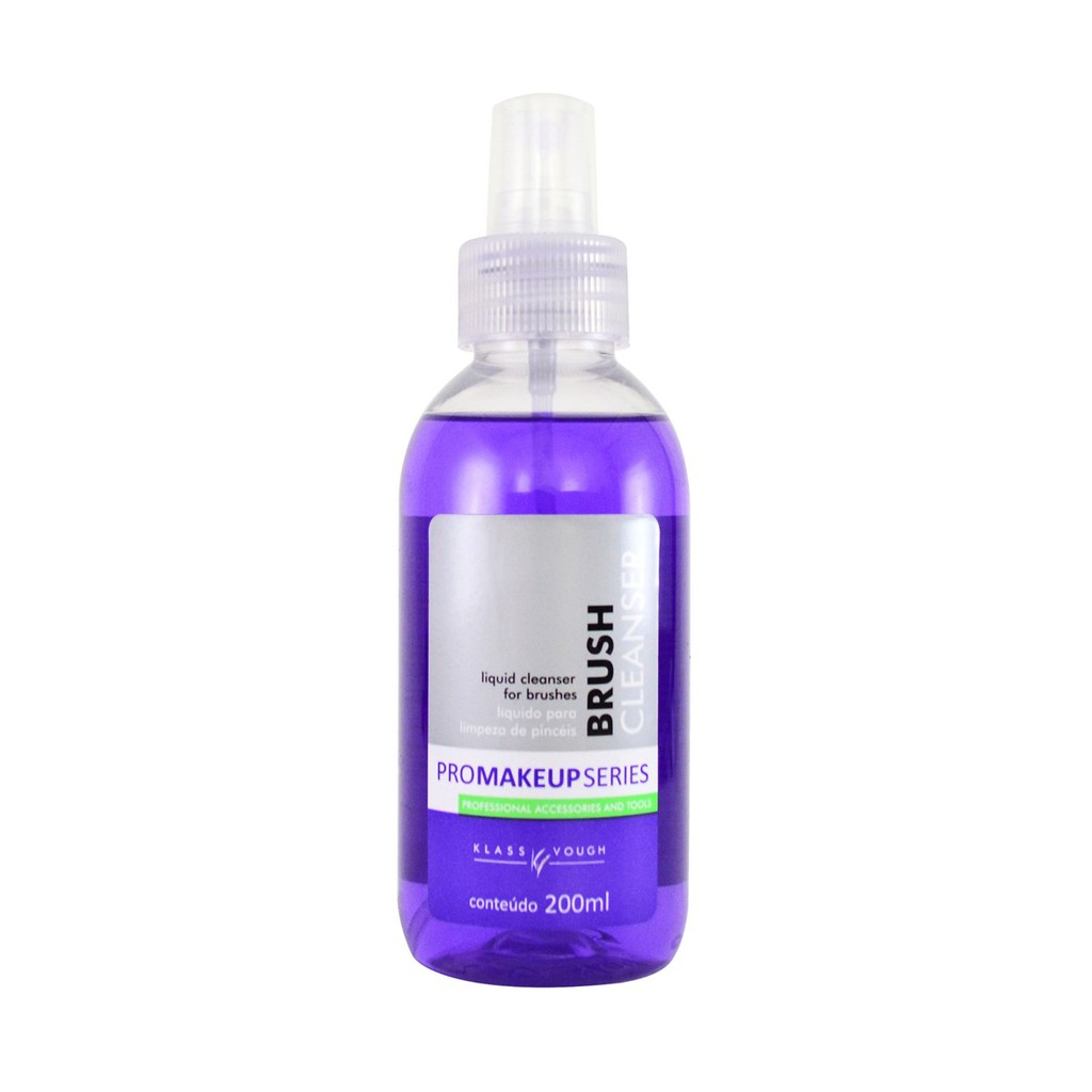 Higienizador Limpador Pincéis Klass Vough 200ml Brush Cleanser Hidratante