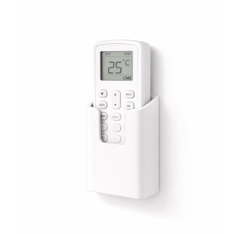 Suporte de Parede para Controle de Ar Condicionado Universal | Com Fita Dupla Face  | Porta Controle Remoto |