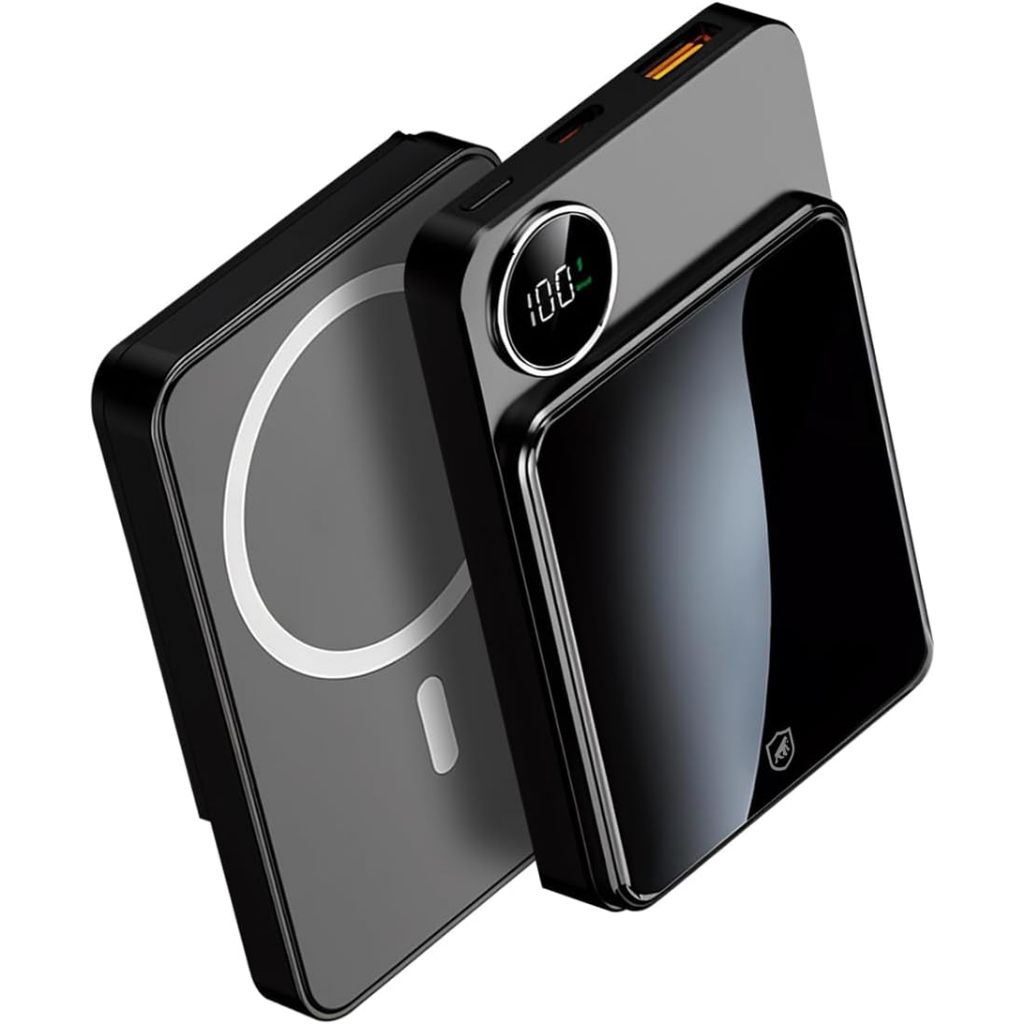 Carregador Portátil Tanksafe Wireless 10.000 Mah Power Bank 18w, Compatível Com Magsafe E Magnético Por Indução Gshield