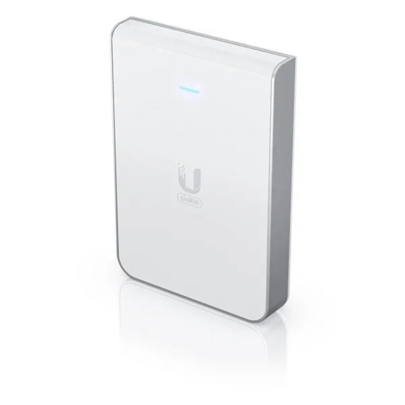Ponto de Acesso Access Point UniFi U6 In-Wall com WiFi 6 e 4 Portas Branco Ubiquiti de parede.