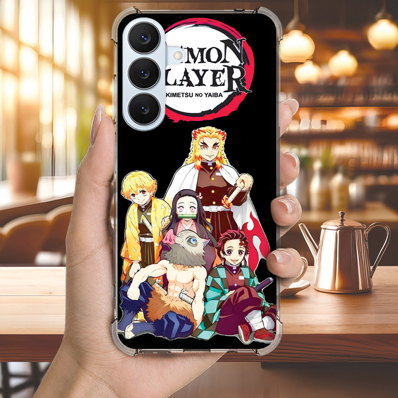 Capa Capinha GALAXY S26 ULTRA PLUS FE S25 S24 S23 S22 S21 S20 Anti-impacto Personalizada anime DEMON slayer (4074)