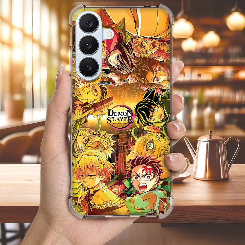 Capa Capinha GALAXY S26 ULTRA PLUS FE S25 S24 S23 S22 S21 S20 Anti-impacto Personalizada anime DEMON slayer (4062)