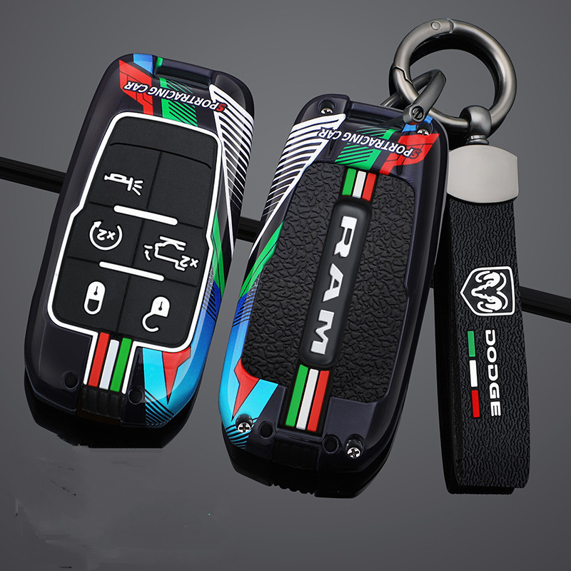Capa de Chave de Carro em Liga de Zinco para Dodge RAM 1500 2500 3500 4500 5500 SN4X
