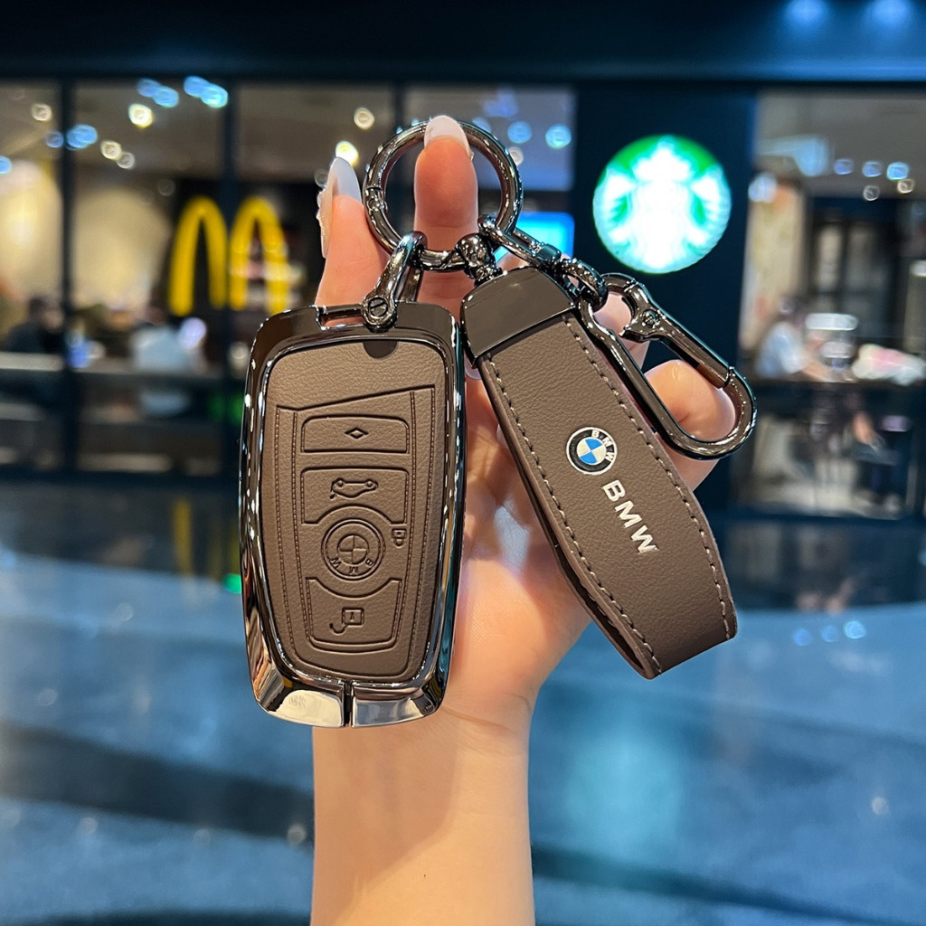 [Pronta Entrega] Capa de Chave de Carro em Couro e Liga para BMW F20 G20 F30 F31 F34 F10 G30 F11 X3 F25 I3 M3 X4 M4 1 3