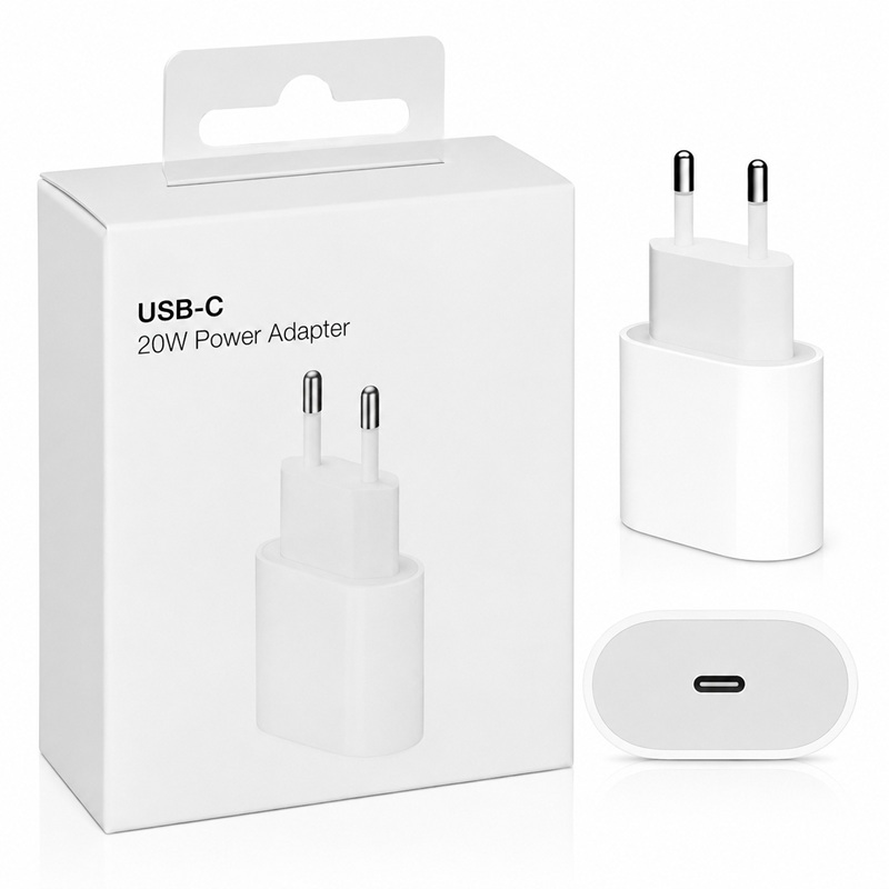 Fonte Turbo 20W USB-C Original | Mais Velocidade e Segurança para seu iPhone