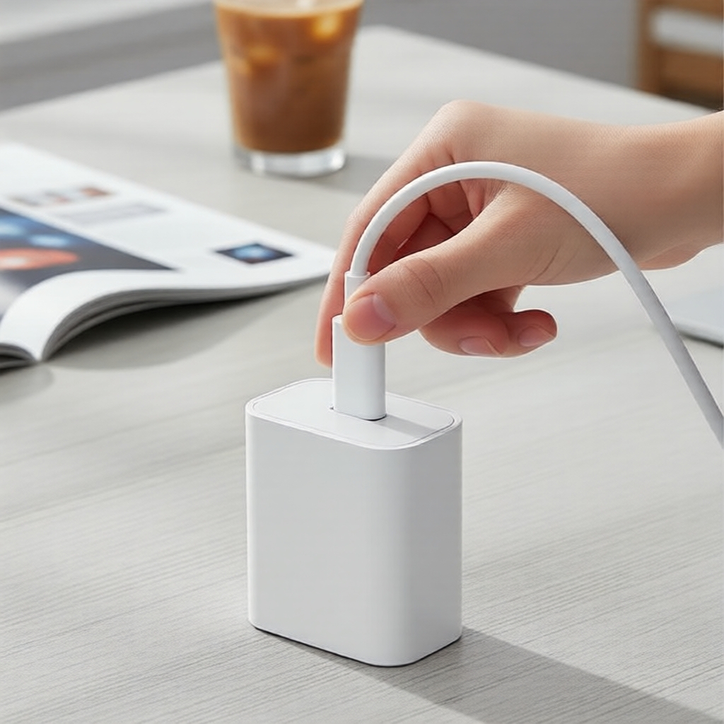 Carregador de 20W USB-C com Power Delivery (Plugue EUA) + Cabo de 1m para iPhone 14 Pro Max e iPad
