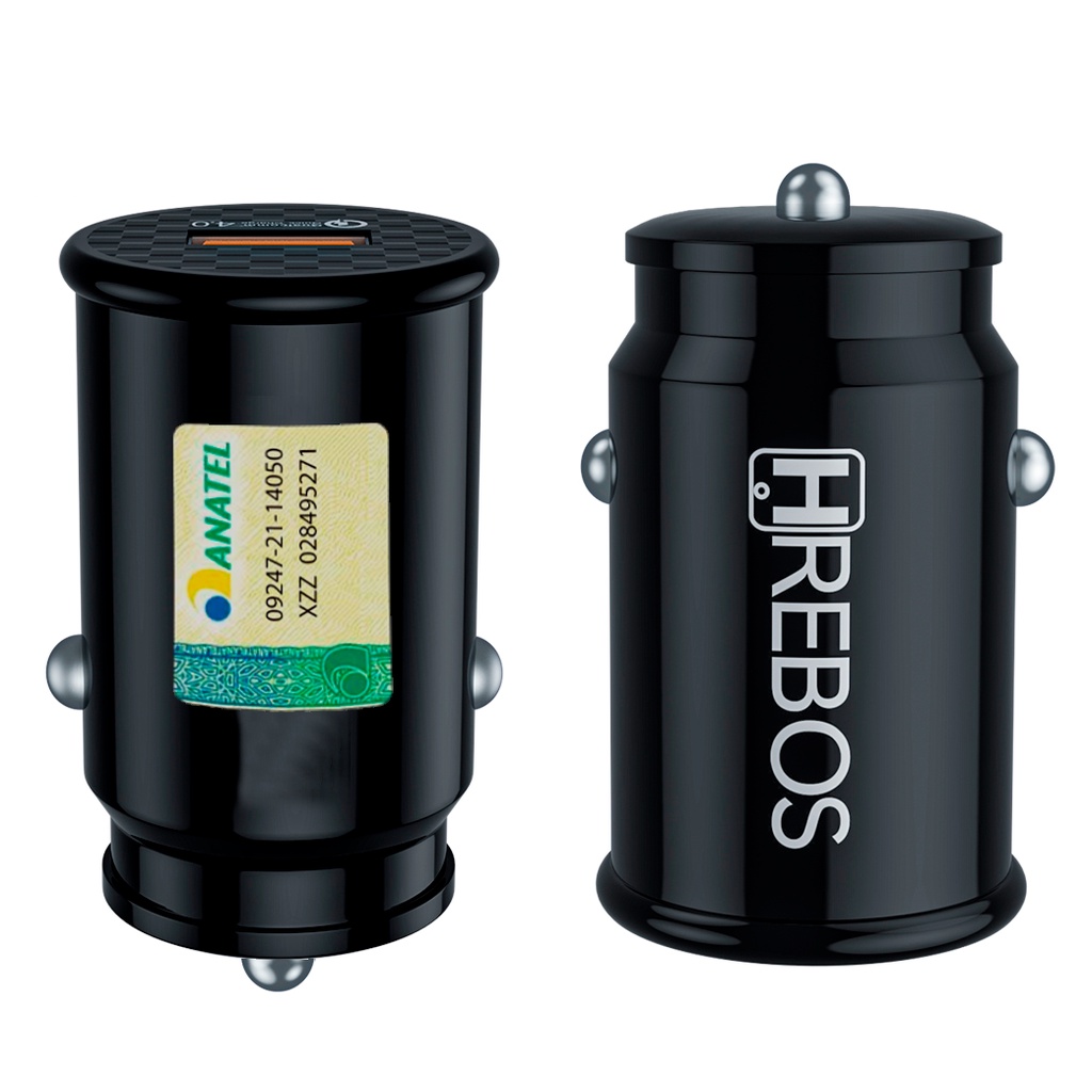 Fonte Carregador Veicular Turbo Power 18w Hrebos HS-308