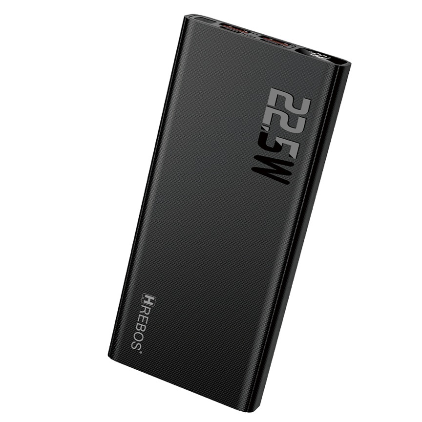Carregador Portatil Power Bank Hrebos 10000mAh 22.5W Turbo Fast Charge Display Digital Tipo C iPhone Samsung Original