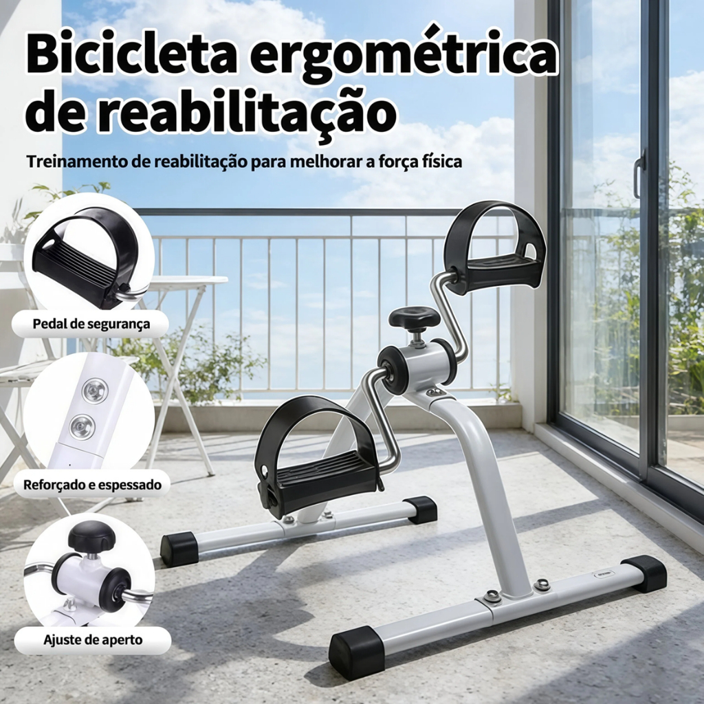 Mini Bicicleta Ergométrica Para Exercícios Pernas Braços Mini Bike GABISHOP