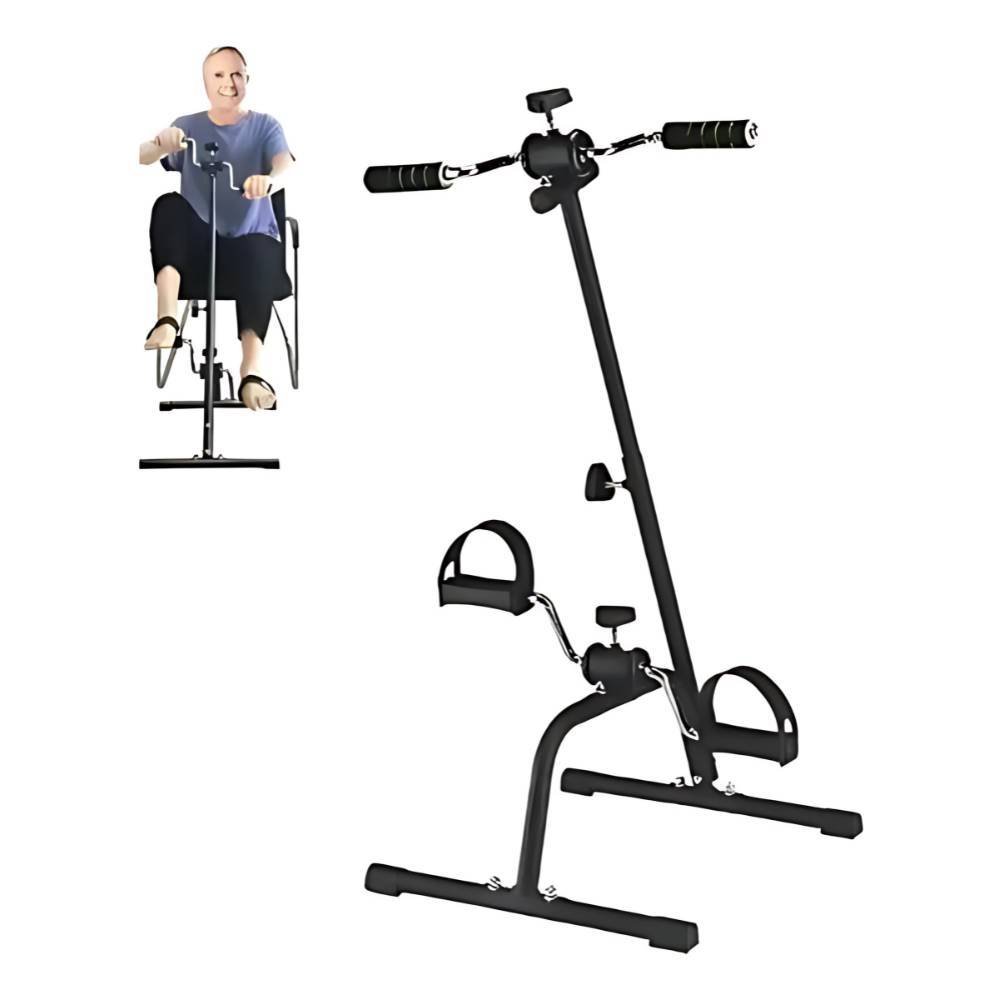 Mini Bicicleta Ergométrica Fisioterapia Braços e Pernas | Exercitador Compacto Intensidade Ajustável