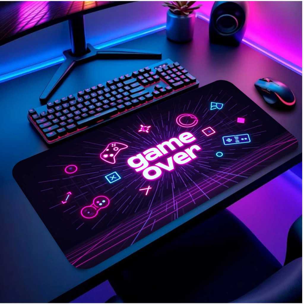 Mouse Pad Gamer Premium Game Over Control 90X40