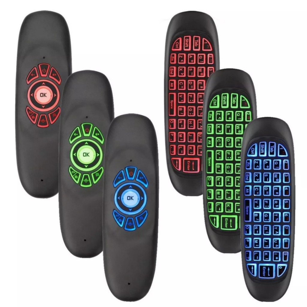 Controle Mini Teclado Air Mouse Wireless Sem Fio Android Tv Kapbom