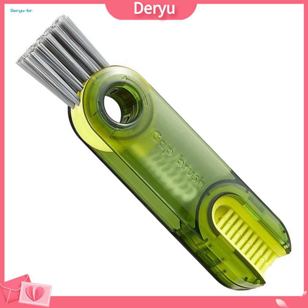 High Temperature Resistant Brush Cup with Soft Food-grade Bristles Non-slip Extended Handle 3-in-1 Tool for Cups Glasses