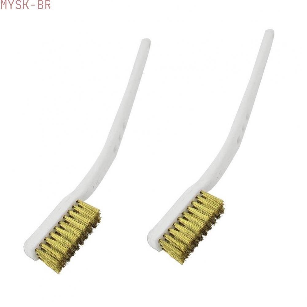 [MYSK]Wire Brush Copper Industrial Plastic Handle Set Toothbrush High Quality