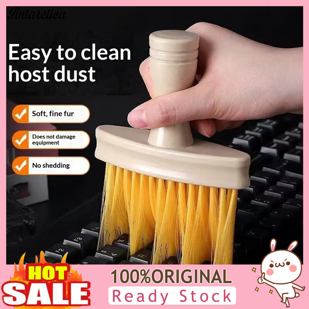 Electronics Handle Cleaning Brush 2pcs High-density Soft Bristle Brushes with Non-slip – Perfect for Keyboard Car Dust