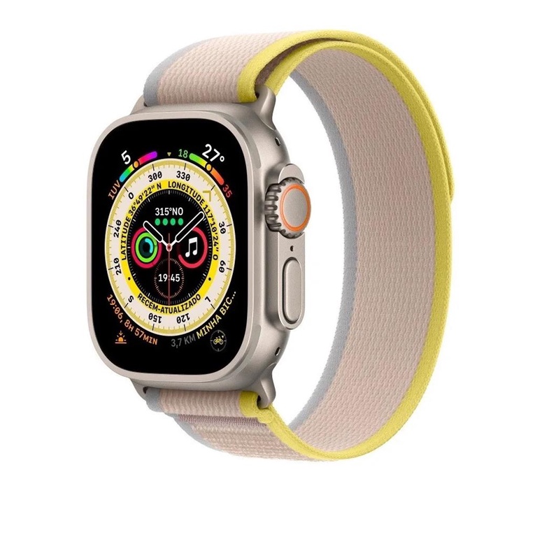 Pulseira de Nylon Para iWatch 38mm / 40mm / 41mm ou 42mm / 44mm / 45mm / 49mm