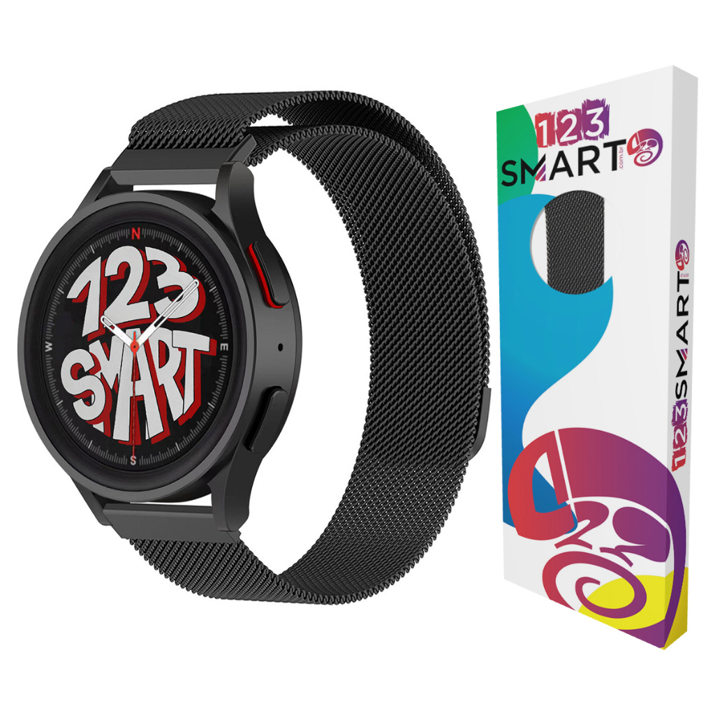 Pulseira de Aço Milanese para Samsung Galaxy Watch 7 6 5 4 3 FE 40mm 41mm 42mm 44mm 45mm 46mm 47mm