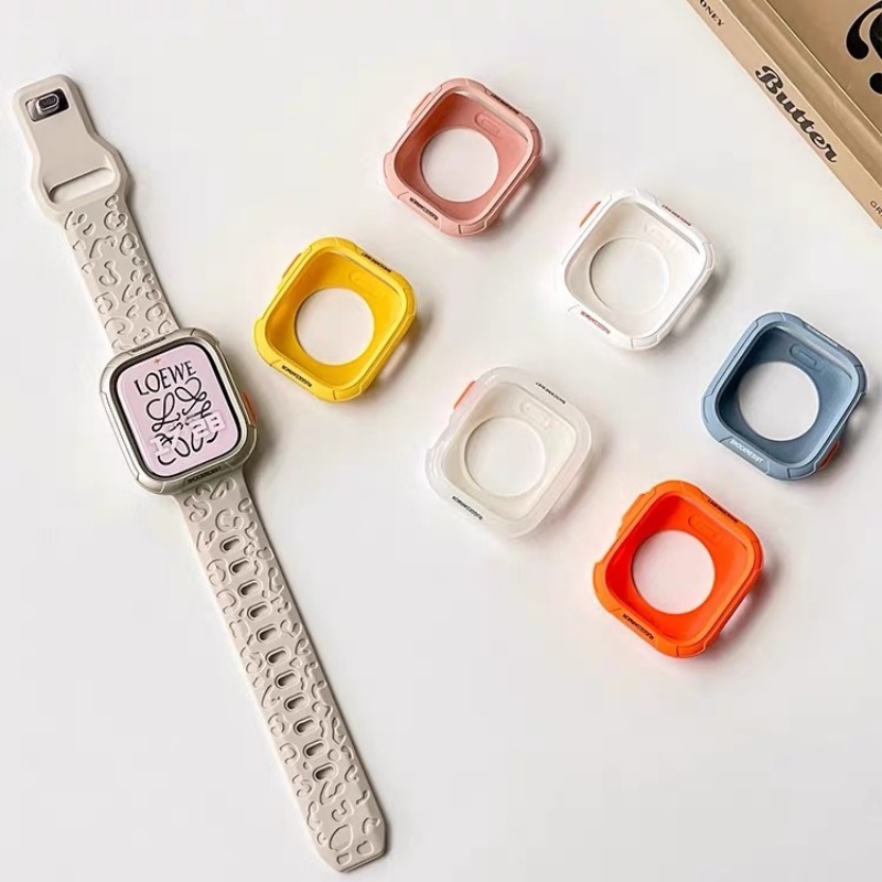 Macio Capinha Case Silicone Para Apple Watch 10 11 46mm 42mm 40mm 44mm 41mm 45mm 49mm Ultra iWatch Bumper Protetor Capa