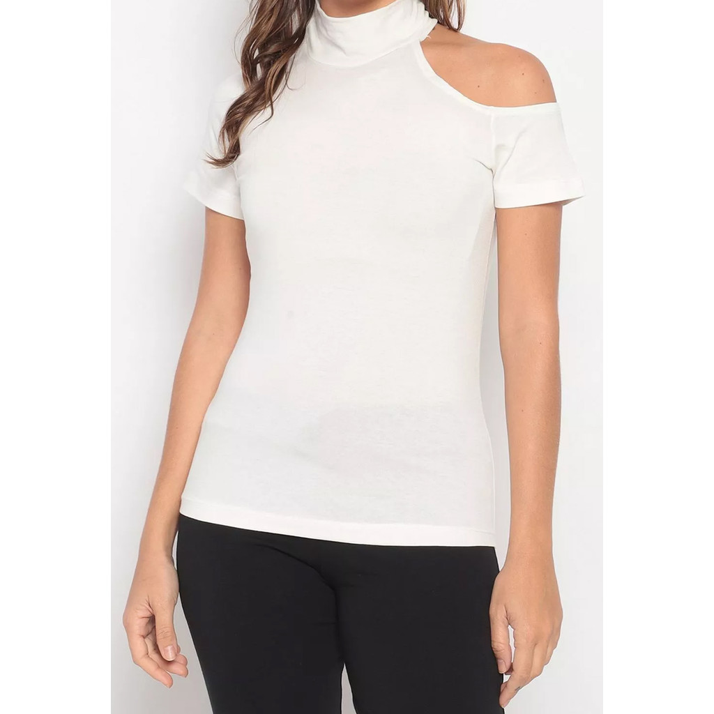 Blusa Maria Paes  Ombro Aberto Off White